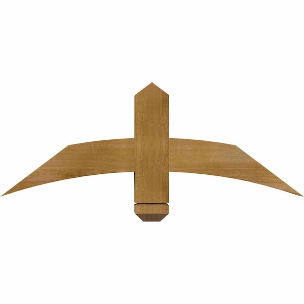 Ekena Millwork Bellingham Rough Sawn Timber Gable Bracket, Western Red Cedar, 36"W x 13"H x 4"D x 4"F, 9/12 Pitch GBW036X13X0404BEL00RWR - main